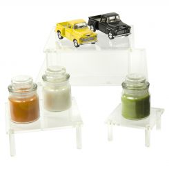 Square Acrylic Table Risers - Set of 4