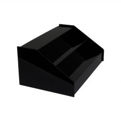 Acrylic Reversible Stair Step Riser - Medium- Black