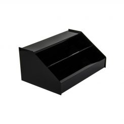 Acrylic Reversible Stair Step Riser - Large - Black