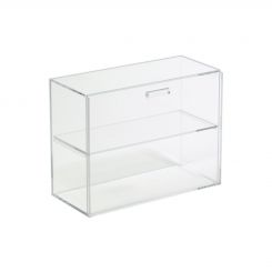 Acrylic Showcase 1 Shelf with Vertical Sliding Door