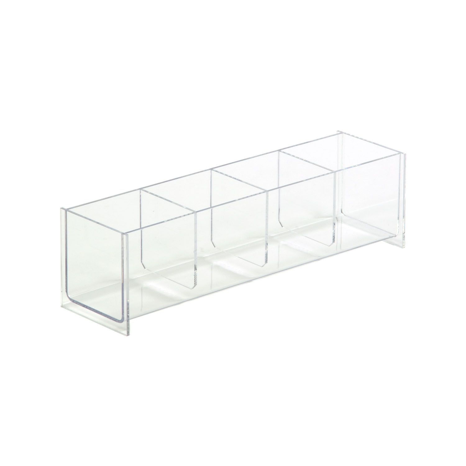 Small Acrylic 4 Compartment Dump Bin shopPOPdisplays