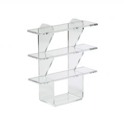 Acrylic 3 Shelf Knockdown Display