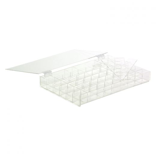 Adjustable Acrylic Compartment Case with Lid