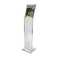 1 Tier 22x69 Sign Stand  Large Poster Holder with Rectangular Base –  PosterDisplays4Sale