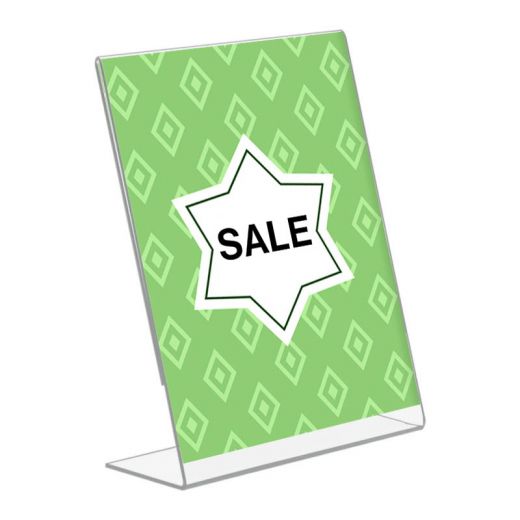 5" x 7" Slant Back Plastic Sign Holder
