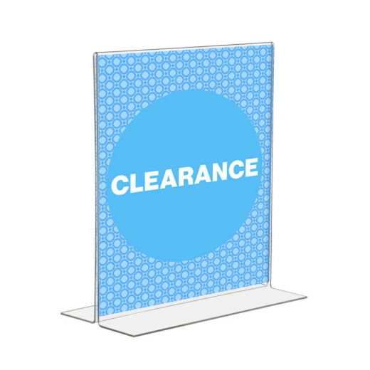 Bottom Loading Plastic Sign Holder 8.5