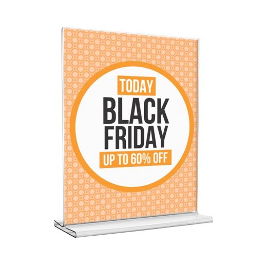 8.5" x 11" Top Loading Plastic Sign Holder