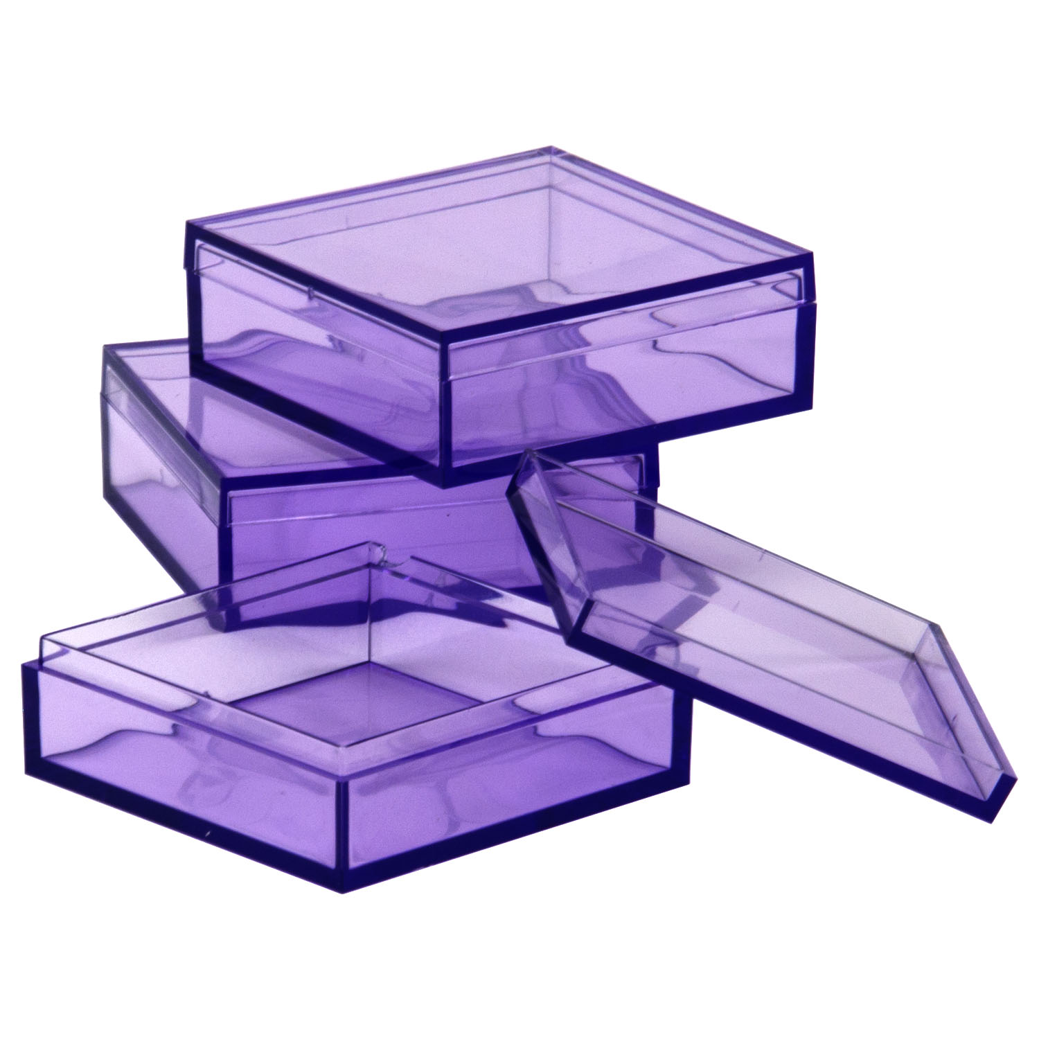 Lavender Plastic Storage Box Mini Organizer shopPOPdisplays