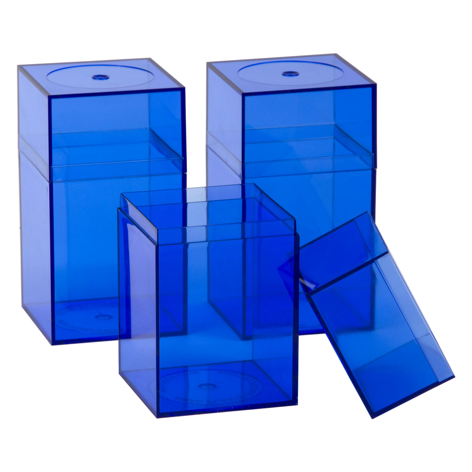 Light Blue Plastic Storage Box Medium shopPOPdisplays