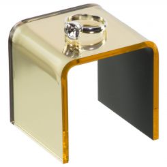Gold Mirrored Acrylic U Shaped Riser 2