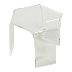 Acrylic Three Legged Riser Short 3 1/2" H x 8 3/4" W x 8 3/4" D