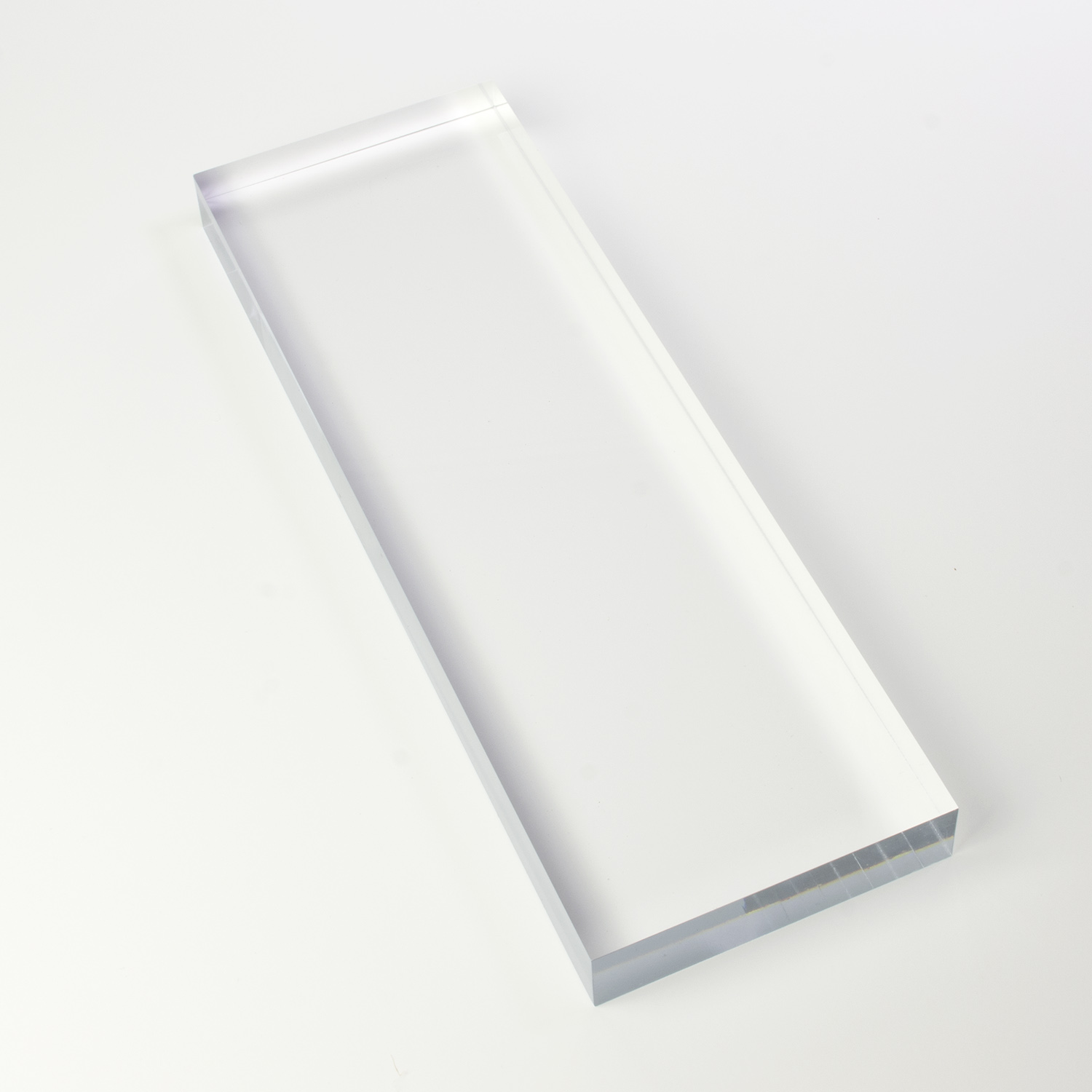 Solid Clear Acrylic Block 4" x 12" x 1.25" Thick Buy Acrylic Displays Shop Acrylic POP