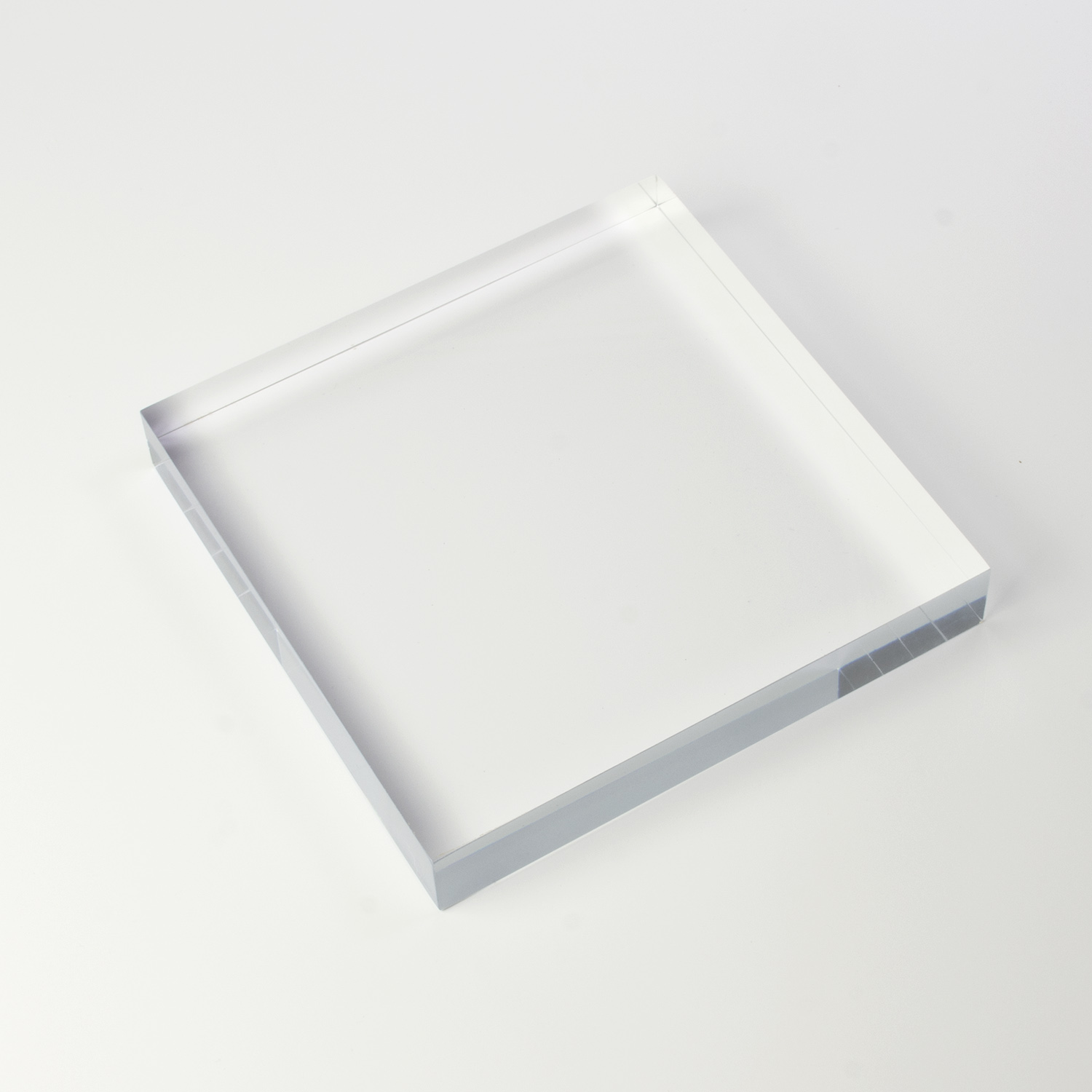 Solid Clear Acrylic Block 6" x 6" x 1" Thick Buy Acrylic Displays Shop Acrylic POP