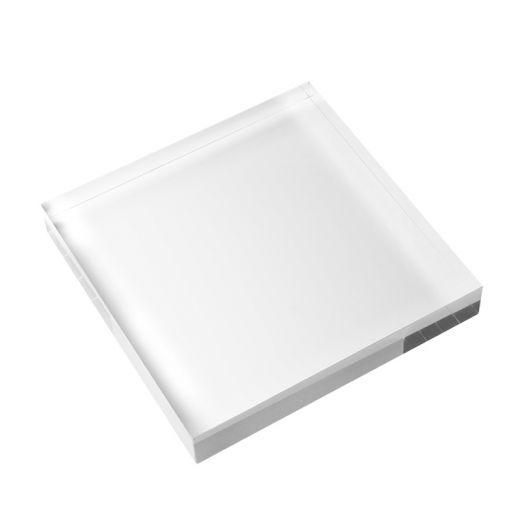 Solid Clear Acrylic Block - 6 x 6 x 1 Thick
