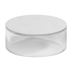 4" H x 8" Diameter Acrylic Cylinder Mirrored Top Riser