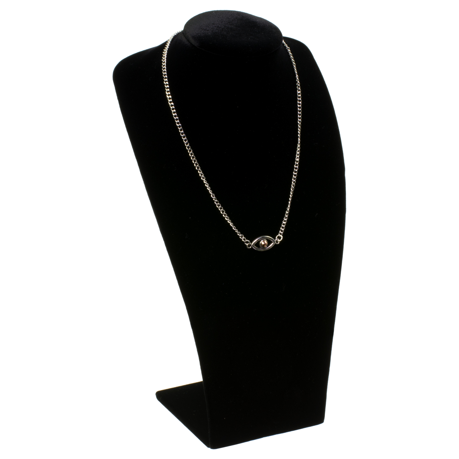 Black Tall Bust Necklace Display shopPOPdisplays