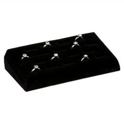 Black 18 Slot Counter Top Ring Display