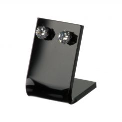 Short Black Single Pair Earring Display