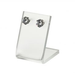 Short Frosted Single Pair Earring Display