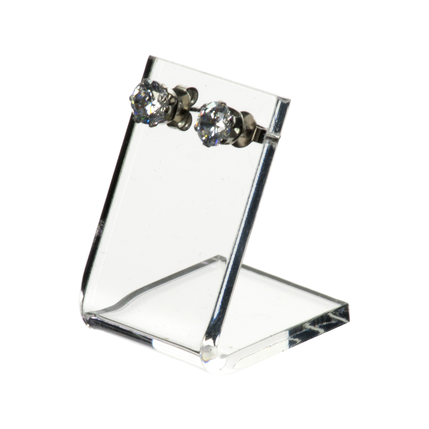Short Clear Single Pair Earring Display shopPOPdisplays