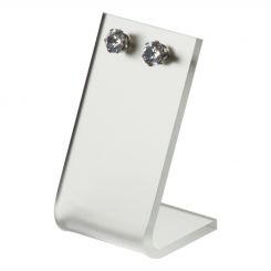 Tall Frosted Single Pair Earring Display