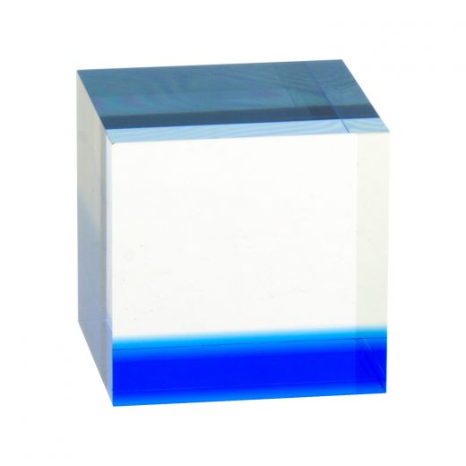 Florescent Blue Accent Acrylic Block