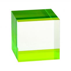 Fluorescent Green Accent Solid Block Riser 2.125" x 2" x 2"