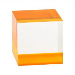 Fluorescent Orange Accent Solid Block Riser 2.125" x 2" x 2"