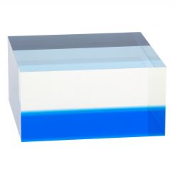 Fluorescent Blue Accent Solid Block Riser 2.125
