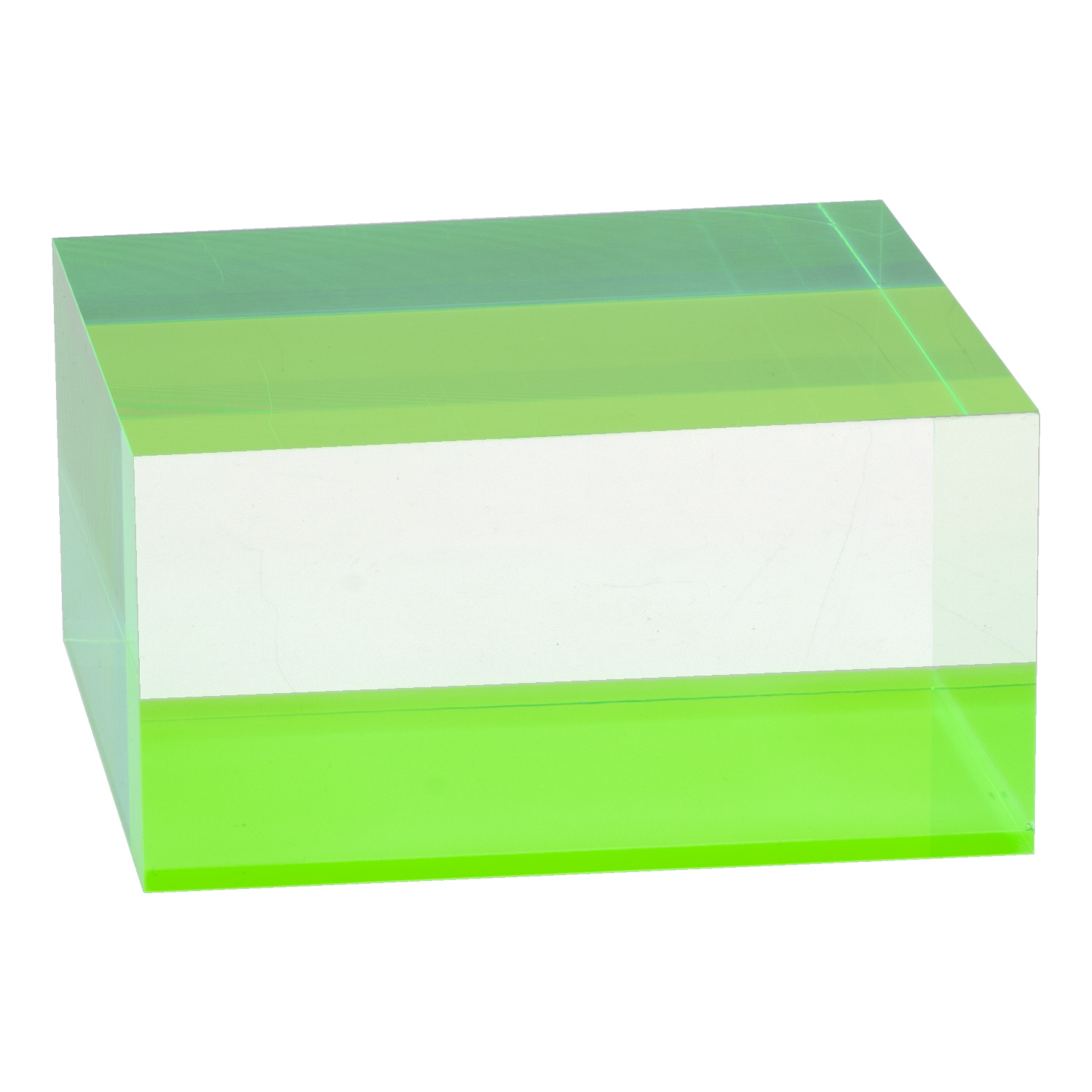 Fluorescent Green Accent Solid Block Riser 2.125" x 4" x 4