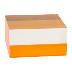 Fluorescent Orange Accent Solid Block Riser 2.125