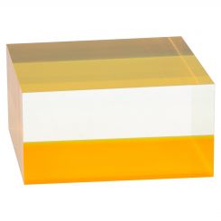 Fluorescent Yellow Accent Solid Block Riser 2.125