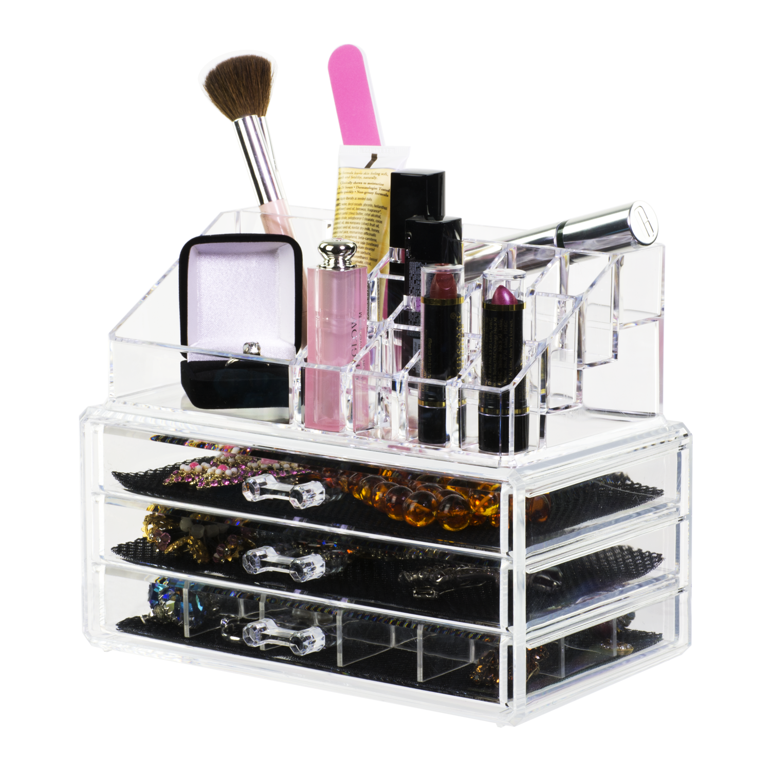 Compact Lipstick and Makeup Organizer3 Drawers Buy Acrylic Displays