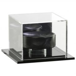 Acrylic Hockey Puck Display Case with Mirror Back
