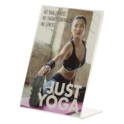 5x7 Non Glare Slant Back Acrylic Sign Holder