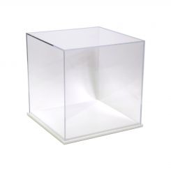 Acrylic Display Box 14" x 14" x 14" with White Base