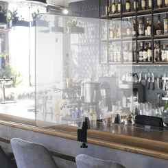 Bar Top Counter Clear Divider 24.25" H x 41.5" W