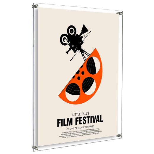 22" x 28" Floating Acrylic Wall Frame with Metal Standoffs