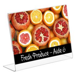 7x5.5 Slant Back Acrylic Sign Holder