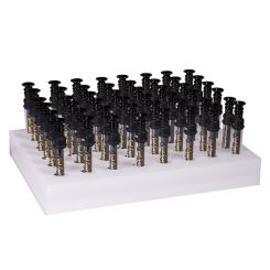 48 Unit One Hitter Chillum White Acrylic Display Tray