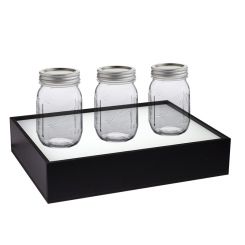 Black Display Riser With LED Lighting - 2.5