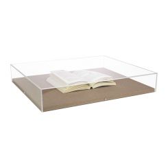 20 x 24 Wall Mounted or Countertop Exhibit Case with Linen Backing