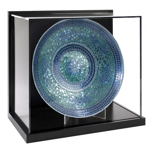 16 x 14 Wall Display Case with Lift Off Acrylic Top - Black