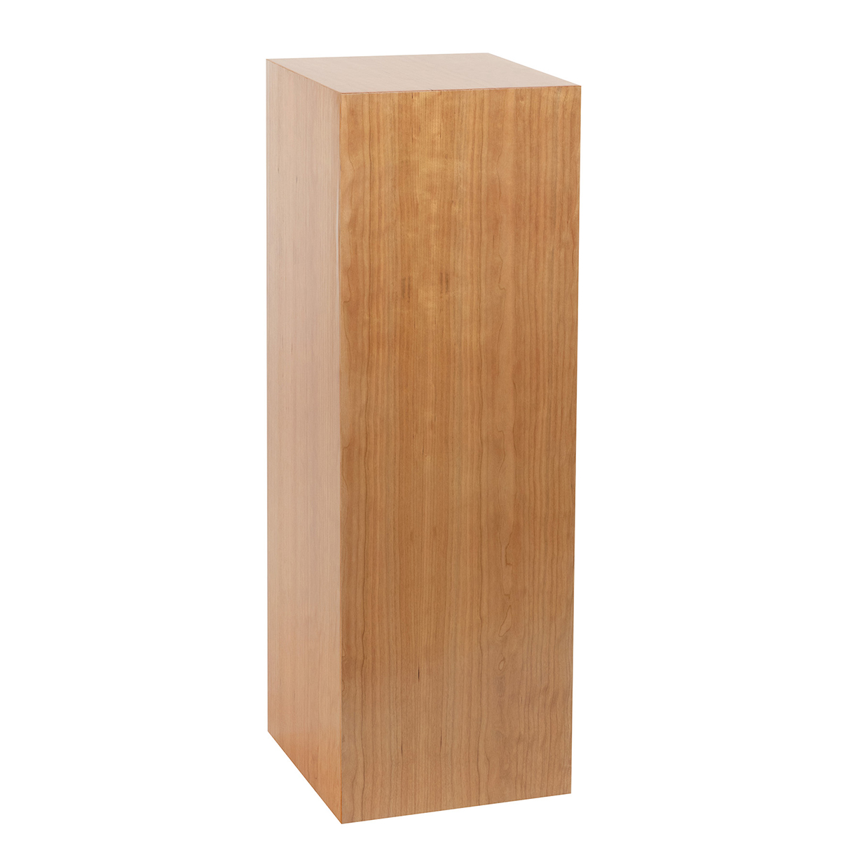 Cherry Wood Pedestal Display Stand shopPOPdisplays