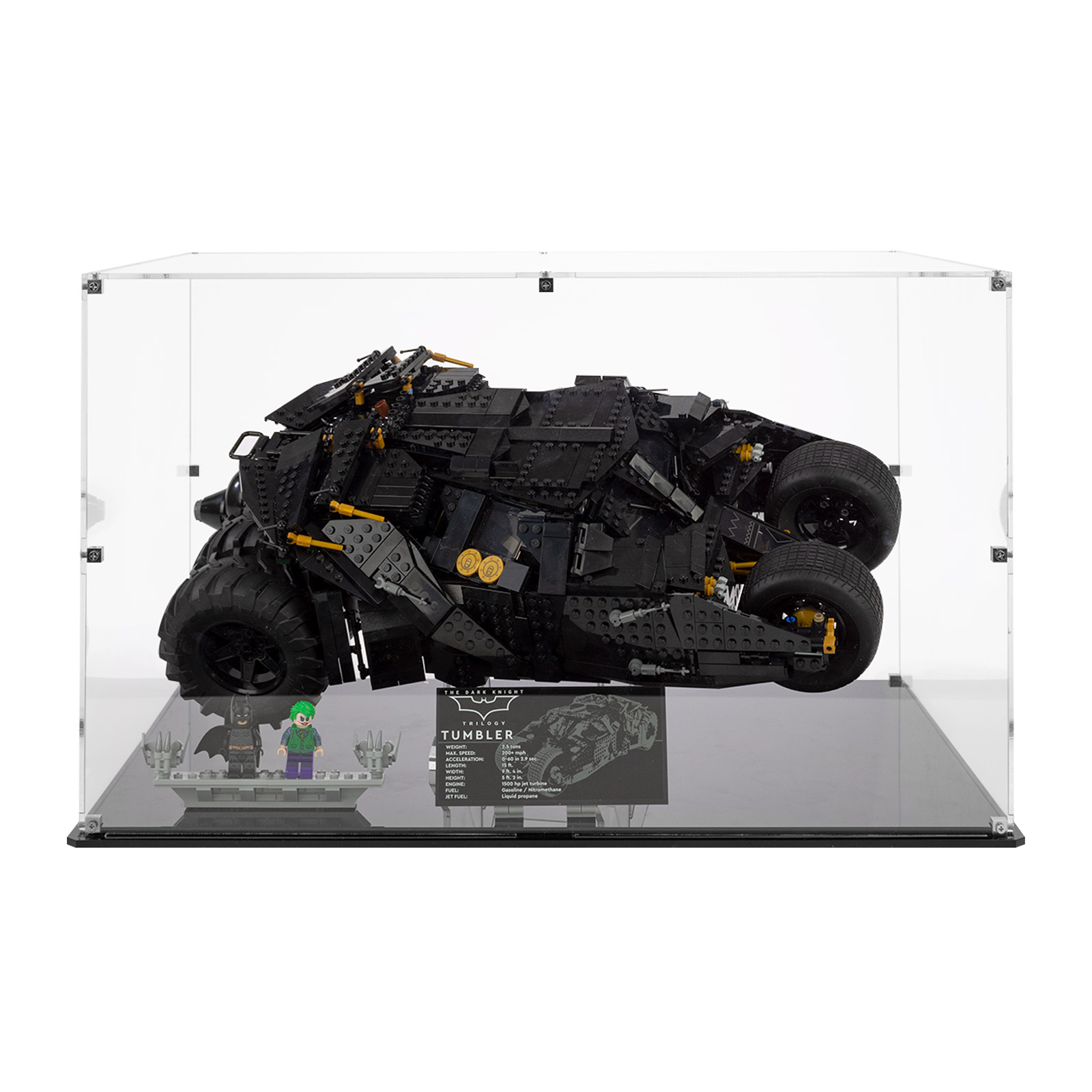 Plexiglas® display case for LEGO® DC Batman Batmobile Tumbler (76240)