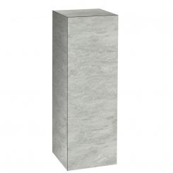 White Bardiglio Marble Laminate Pedestal