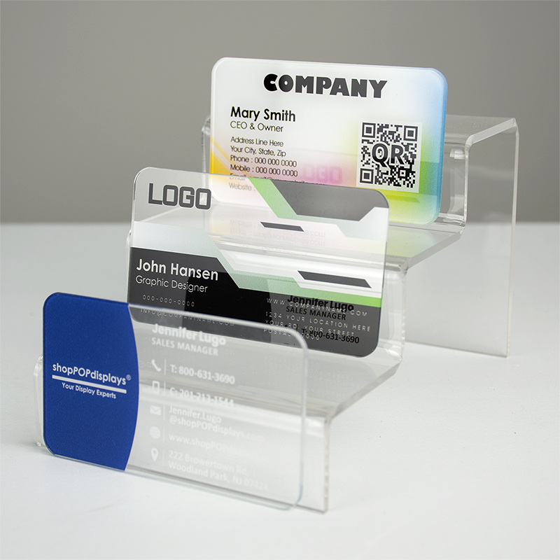 Clear Plastic Card Holder Sigel VA110 Clear Business Card Box - Holds 100 Cards, Converts To Display Stand, Hard Plastic 100 Capacity Card Case Clear Plastic Card Holder Sigel VA110 Clear Business Card Box - Holds 100 Cards, Converts To Display Stand, Hard Plastic 100 Capacity Card Case