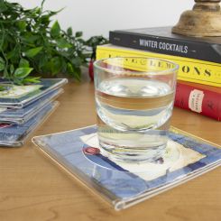 Acrylic Square Napkin Holder Coaster (Set of 6)