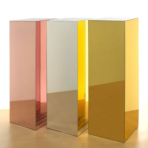 Gold Mirrored Pedestal
