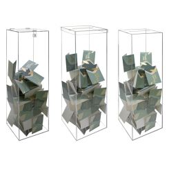 Acrylic Floor Standing Ballot Box Pedestal